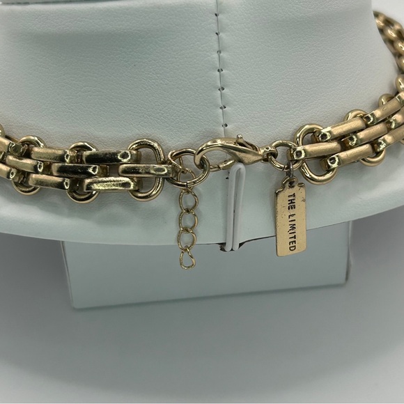 The Limited  - Gold Necklace with Multicolored Stone Accents - Picture 5 of 6